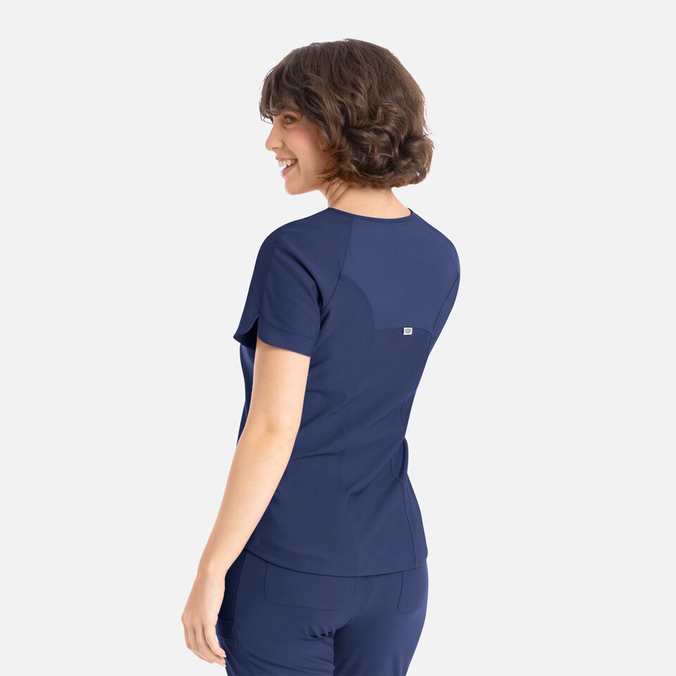 Embrace-by-Maevn_2502-Luna-TuckableY-NeckTop-Navy-NVY-02-Maevn-Scrubs Embrace by Maevn 2502 Luna TuckableY NeckTop Navy NVY 02 Maevn Scrubs