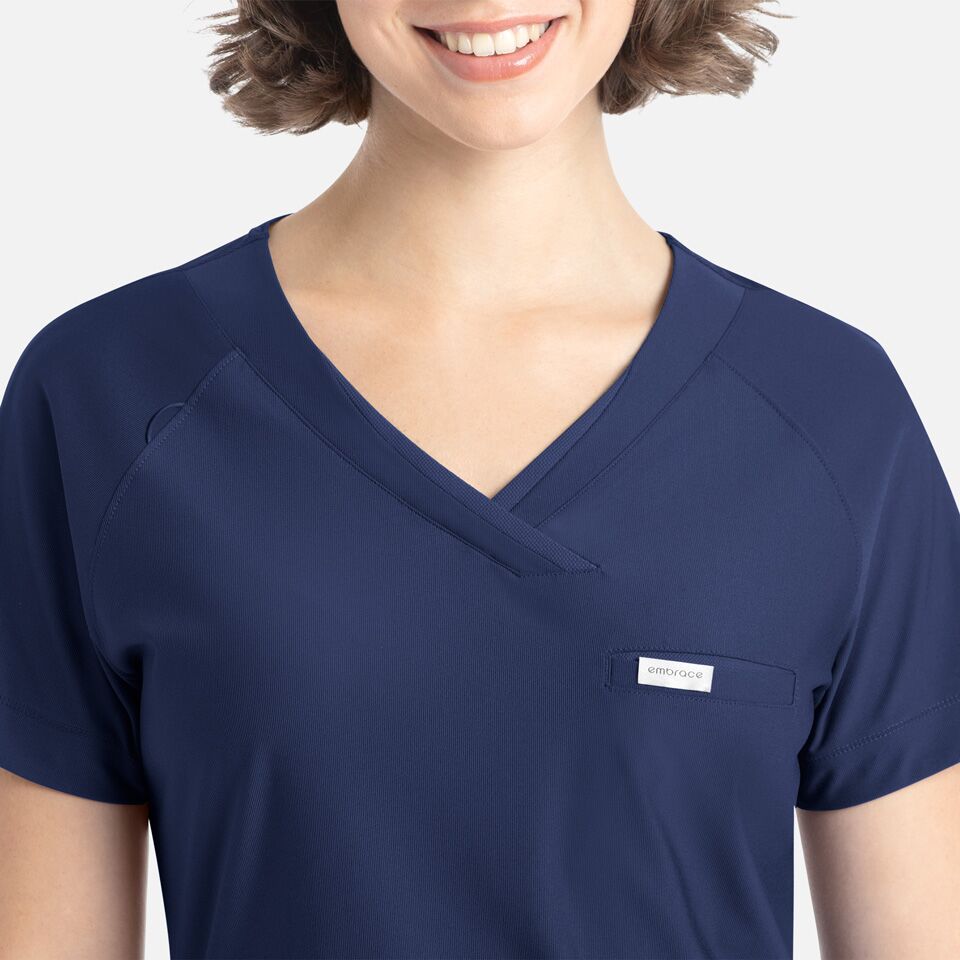 Embrace-by-Maevn_2502-Luna-TuckableY-NeckTop-Navy-NVY-04-Maevn-Scrubs Embrace by Maevn 2502 Luna TuckableY NeckTop Navy NVY 04 Maevn Scrubs