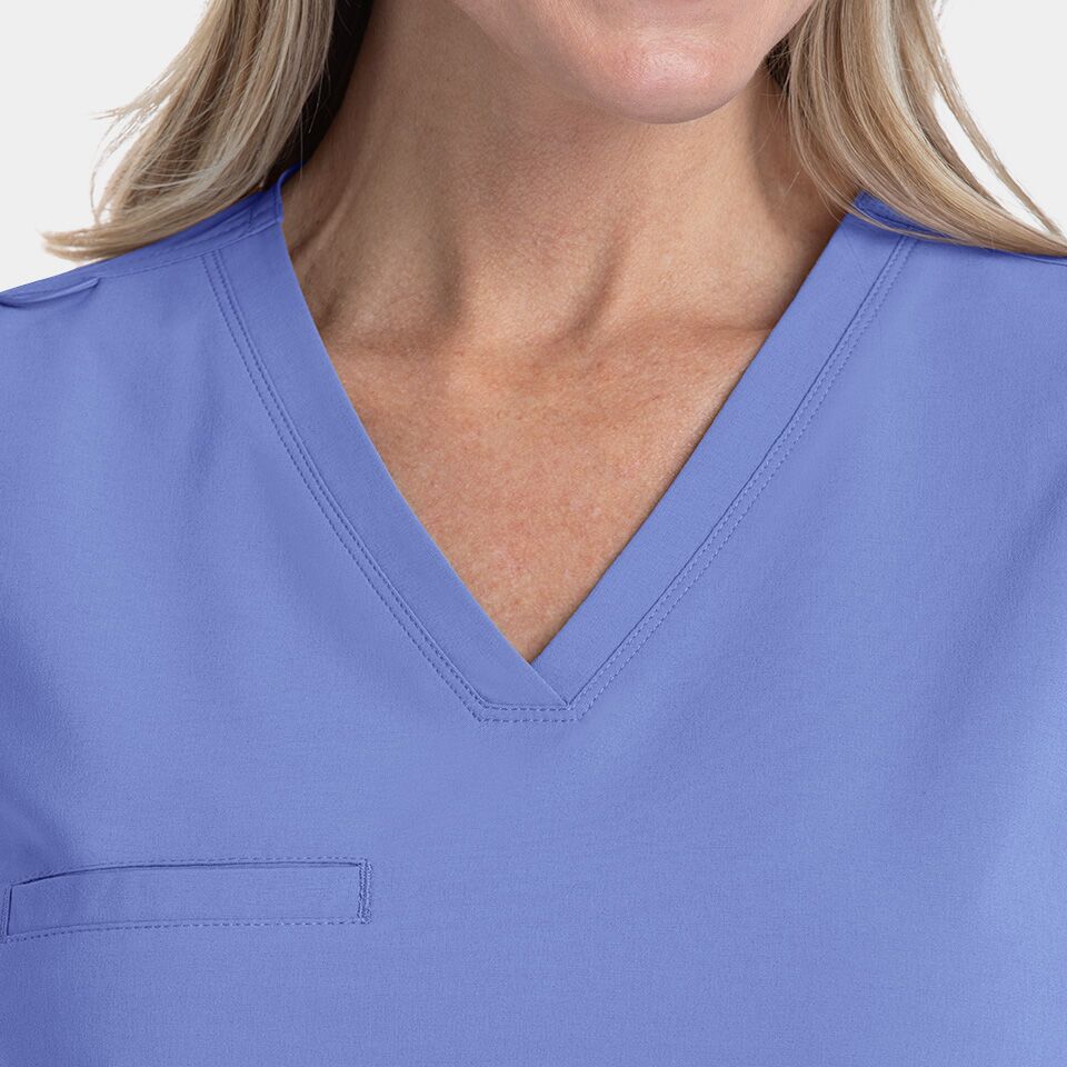Epic-by-IRG_4803-WomensTuckInTop-CeilBlue-CBL-03-IRG-Scrubs