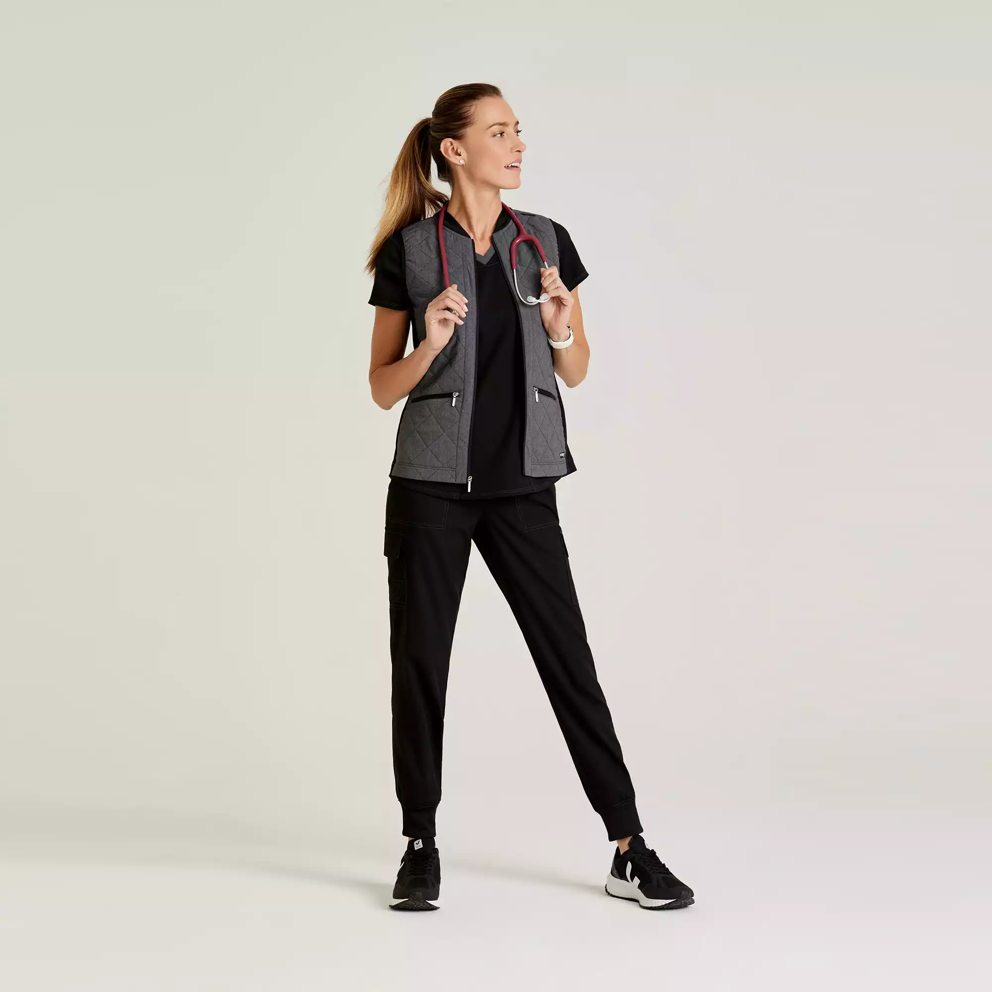 Greys-Anatomy-Spandex-Stretch-Womens-2-Pocket-Two-Toned-Quilted-Vest-GRSV845-Black-Two-Tone-04.webp