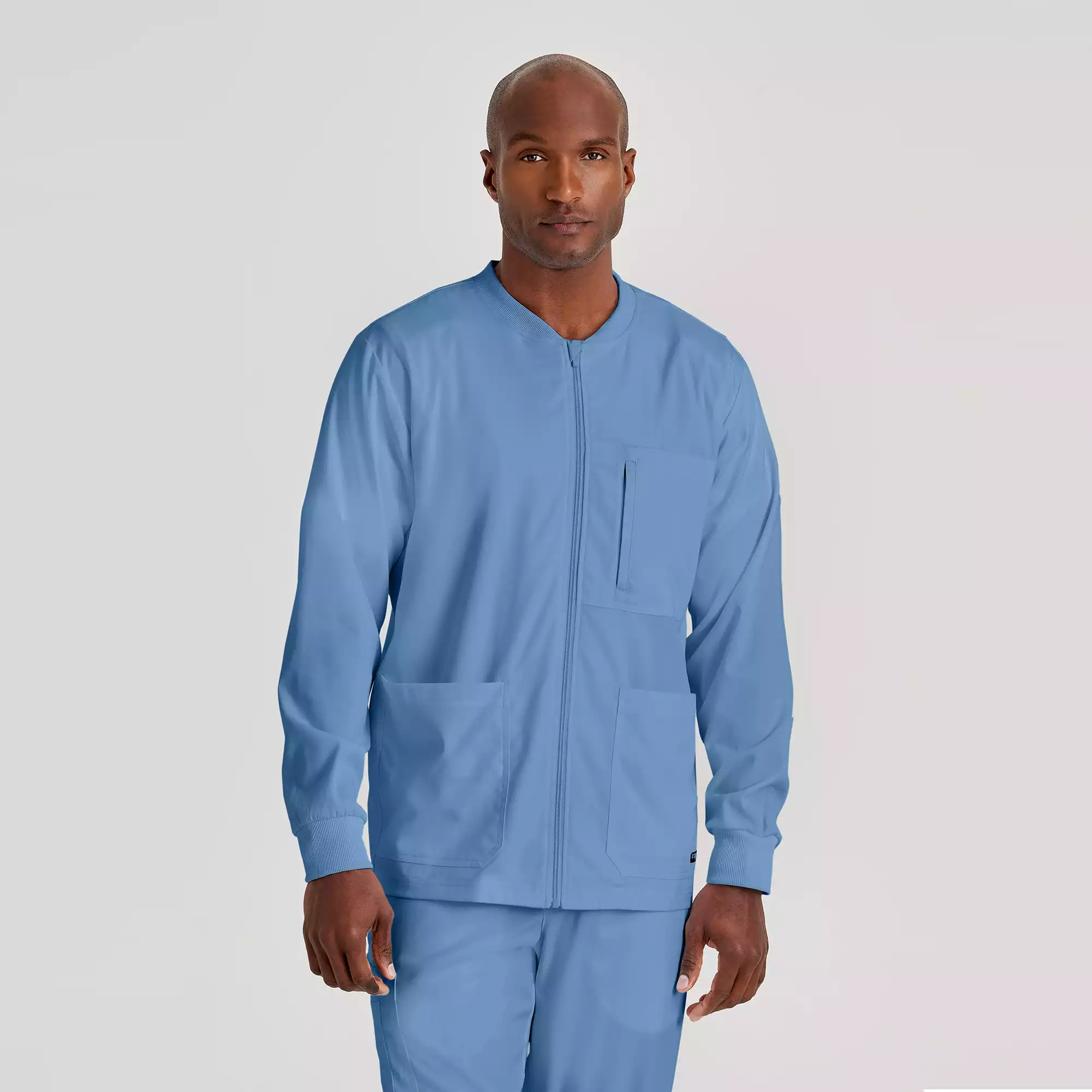 Mens-Antimicrobial-Warm-Up-Scrub-Jacket-GRSW871-Ciel-Blue-01.webp