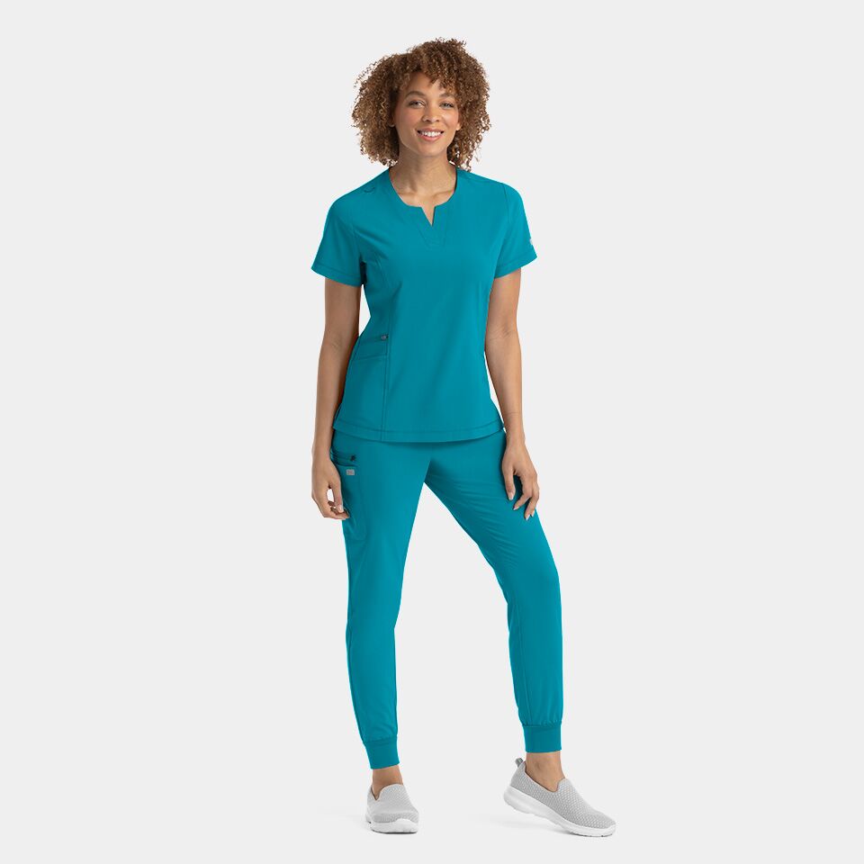 Epic-by-IRG_4802-WomensNotchedNeckTop-Teal-TEL-06-IRG-Scrubs