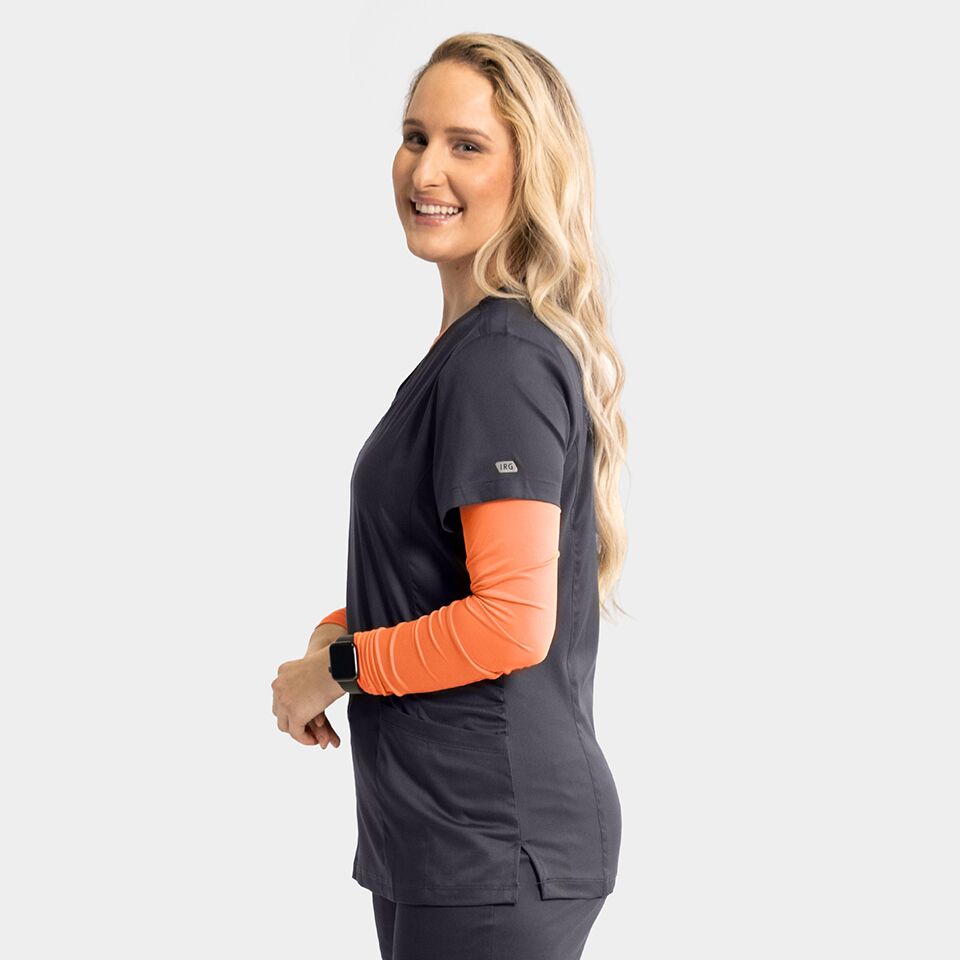 Edge-by-IRG_2803-WomensMockWrapKnitSideTop-Pewter-PEW-05-IRG-Scrubs.jpeg