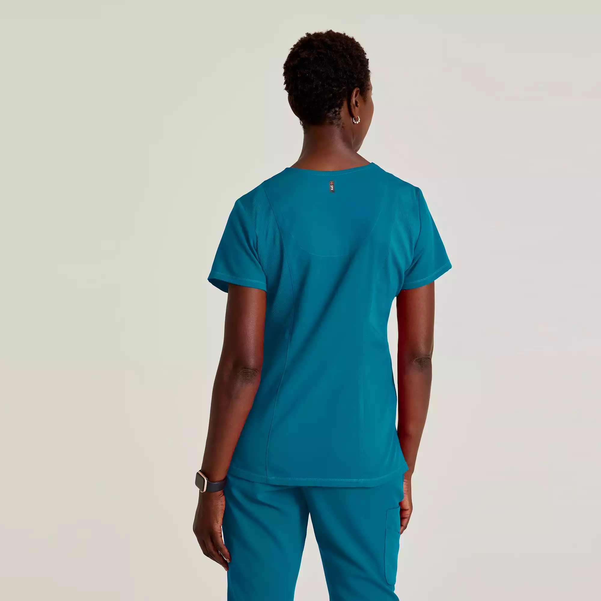 Womens-V-Neck-Antimicrobial-Scrub-Top-GRST045-Bahama-04.webp