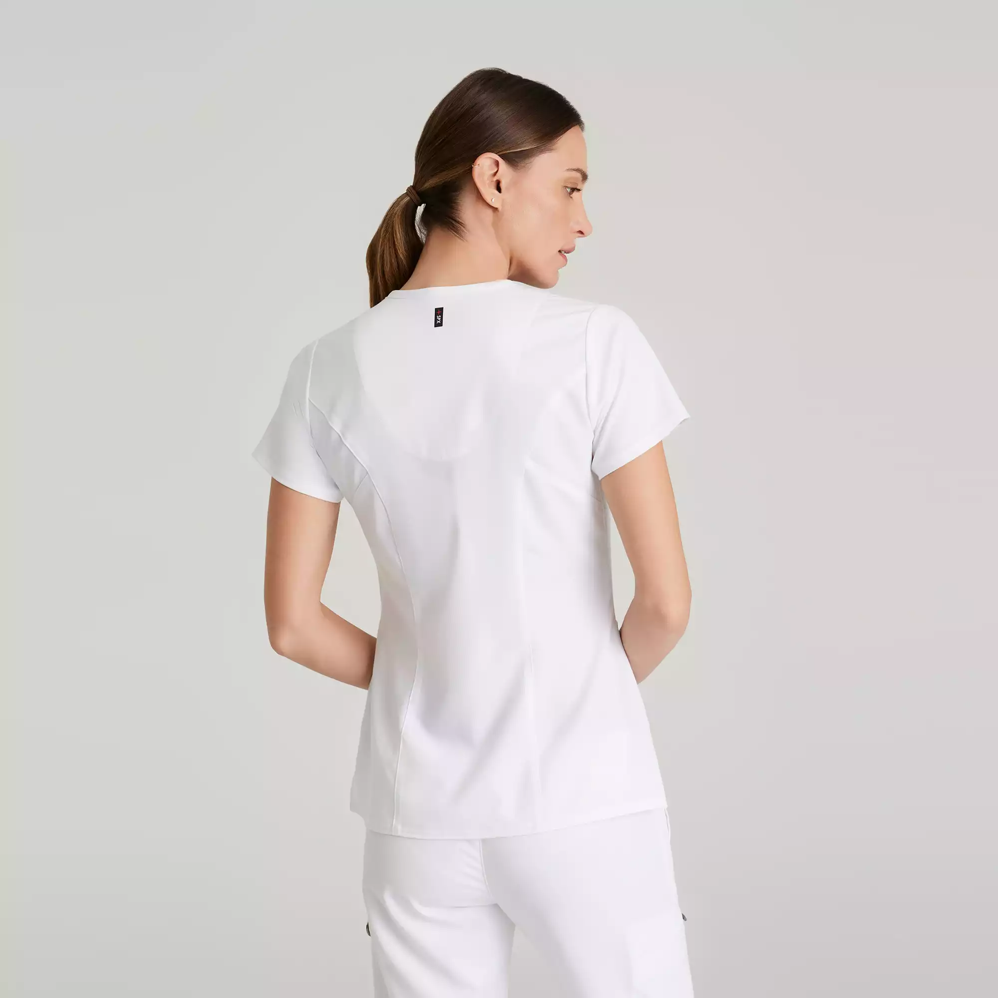 Greys-Anatomy-Spandex-Stretch-Kim-Top-3-Pocket-V-Neck-Top-GRST001-White-04.webp