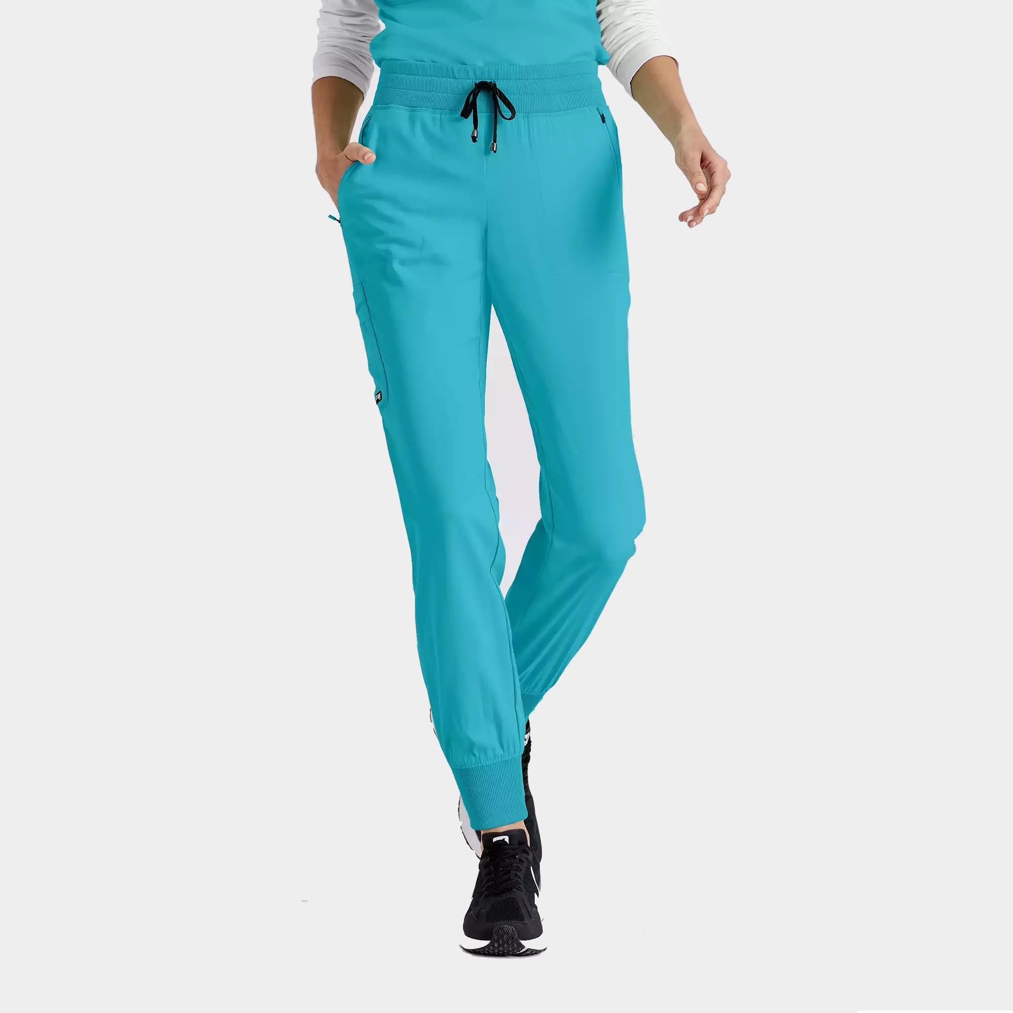 Greys-Anatomy-Spandex-Stretch-Eden-Jogger-5-Pocket-Scrubs-GRSP537-Teal-01.jpg Greys Anatomy Spandex Stretch Eden Jogger 5 Pocket Scrubs GRSP537 Teal 01