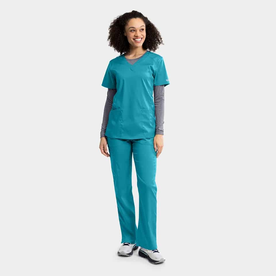 Edge-by-IRG_6801-WomensFullWaistbandPant-Teal-TEL-03-IRG-Scrubs.jpg Edge by IRG 6801 WomensFullWaistbandPant Teal TEL 03 IRG Scrubs