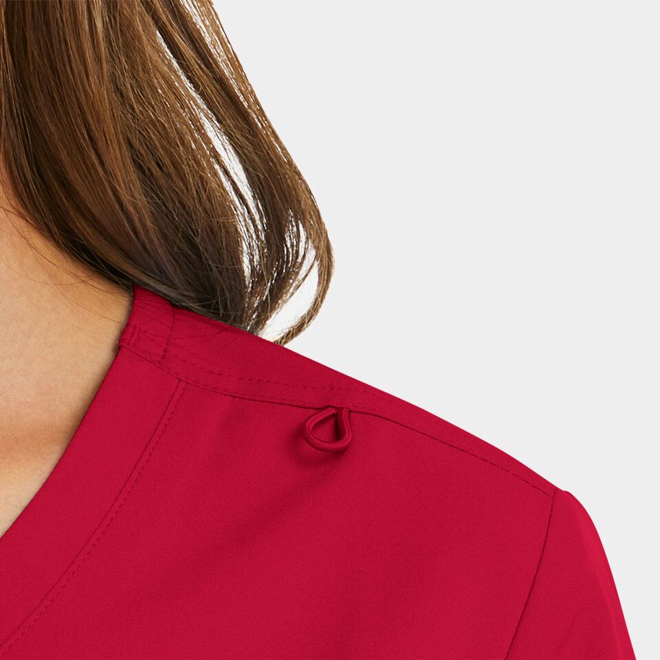 Momentum-by-Maevn_5002-WomensMockWrapTop-Red-RED-03-Maevn-Scrubs.jpg Momentum by Maevn 5002 WomensMockWrapTop Red RED 03 Maevn Scrubs