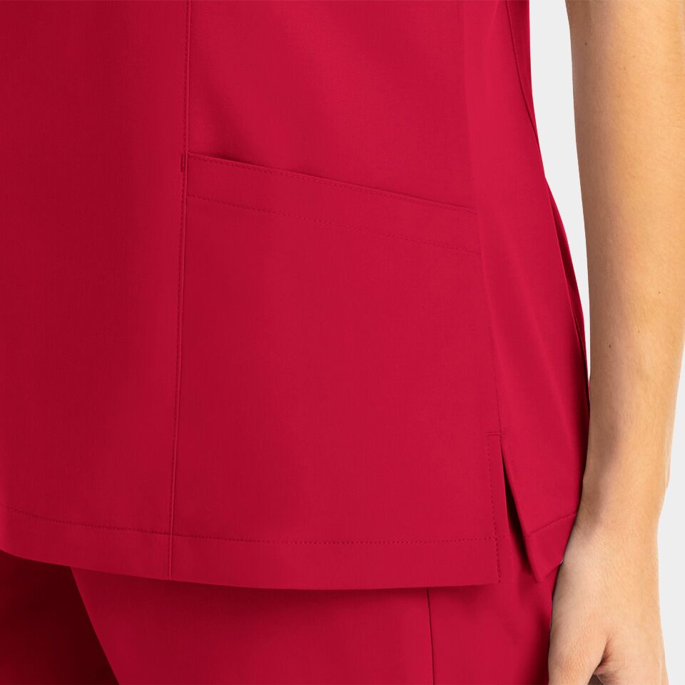 Momentum-by-Maevn_5002-WomensMockWrapTop-Red-RED-05-Maevn-Scrubs.jpg Momentum by Maevn 5002 WomensMockWrapTop Red RED 05 Maevn Scrubs