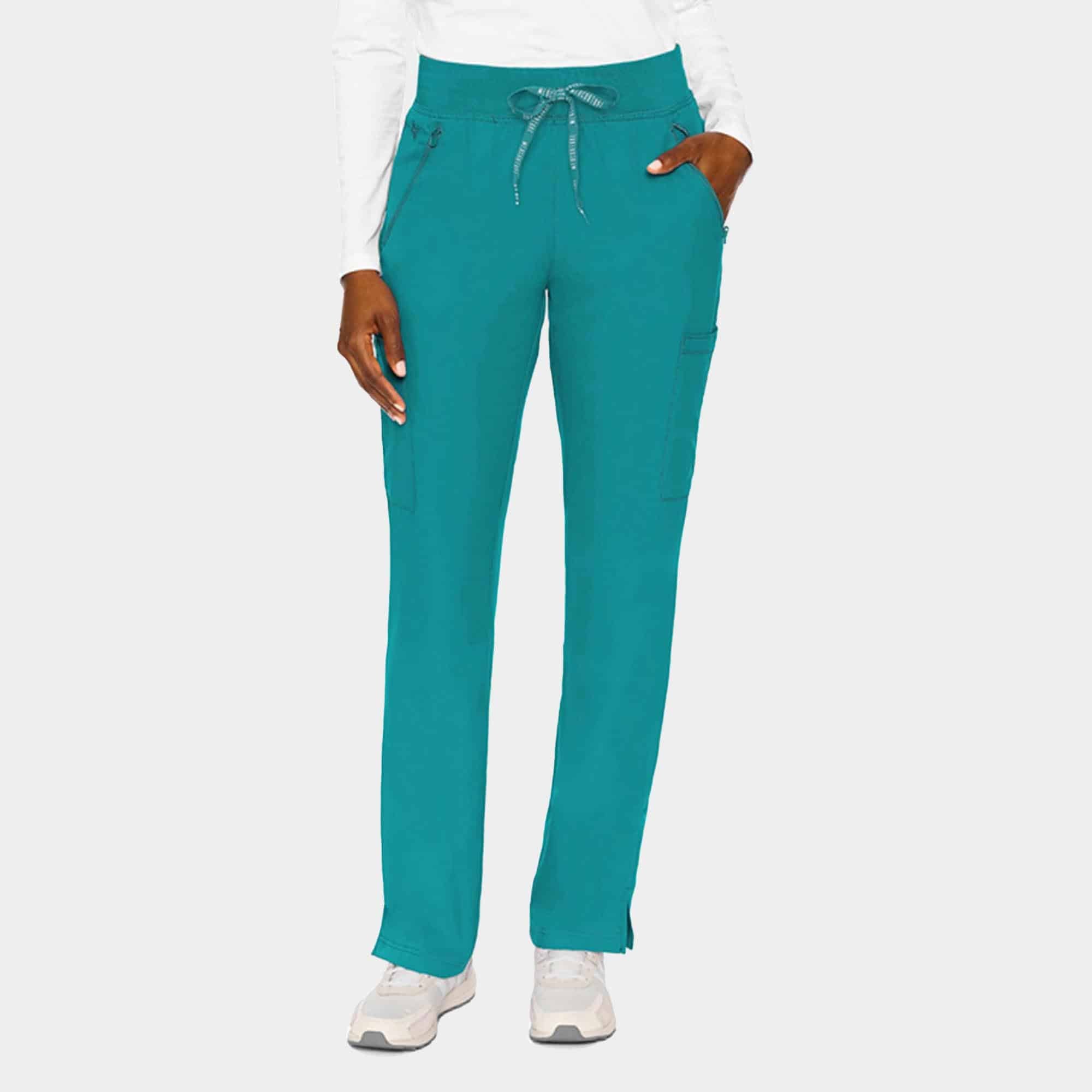 MC-Insight-Zipper-Pant-MC2702_TEAL_Front.jpg MC Insight Zipper Pant MC2702 TEAL Front