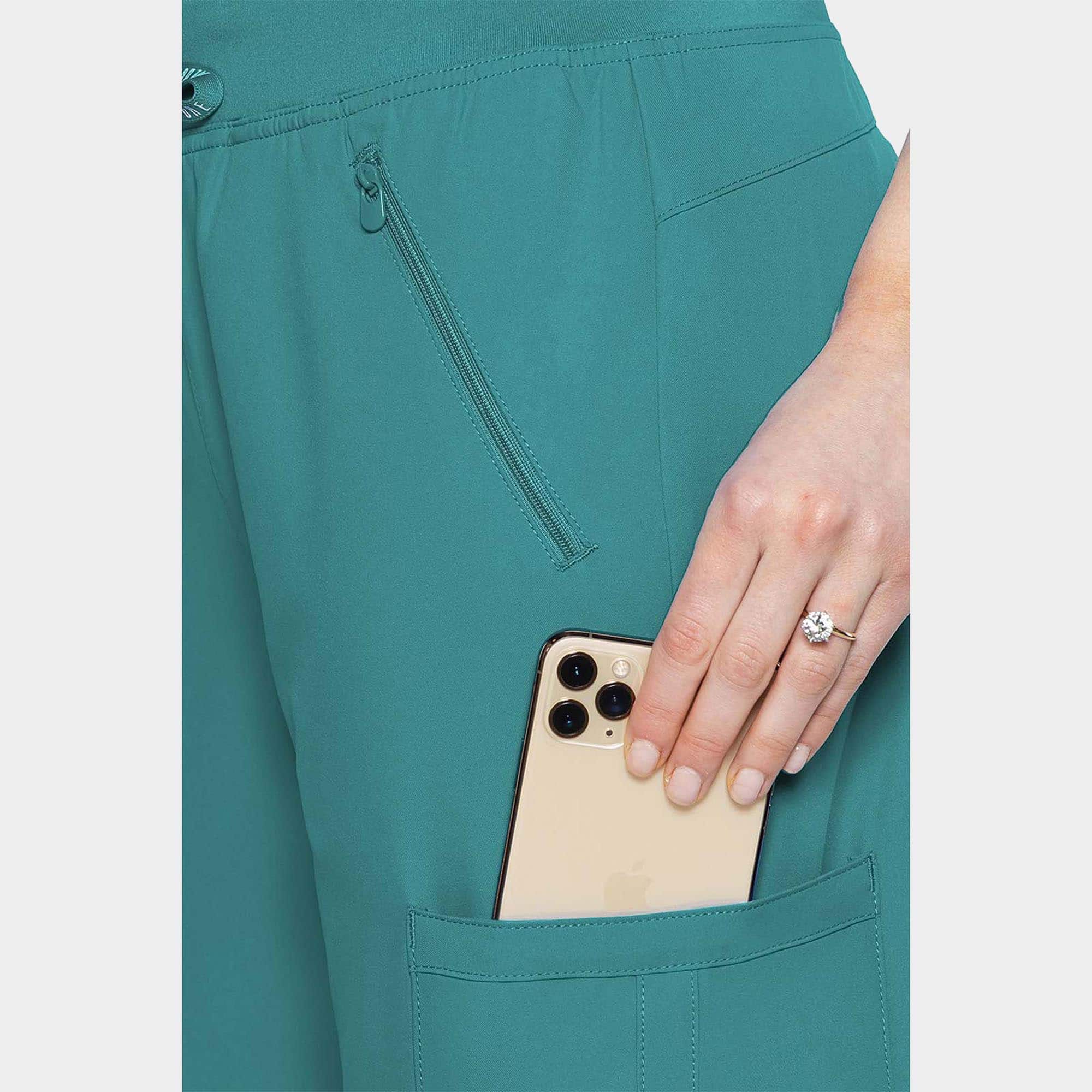 MC-Insight-Zipper-Pant-MC2702_TEAL_Pocket-Detail.jpg MC Insight Zipper Pant MC2702 TEAL Pocket Detail