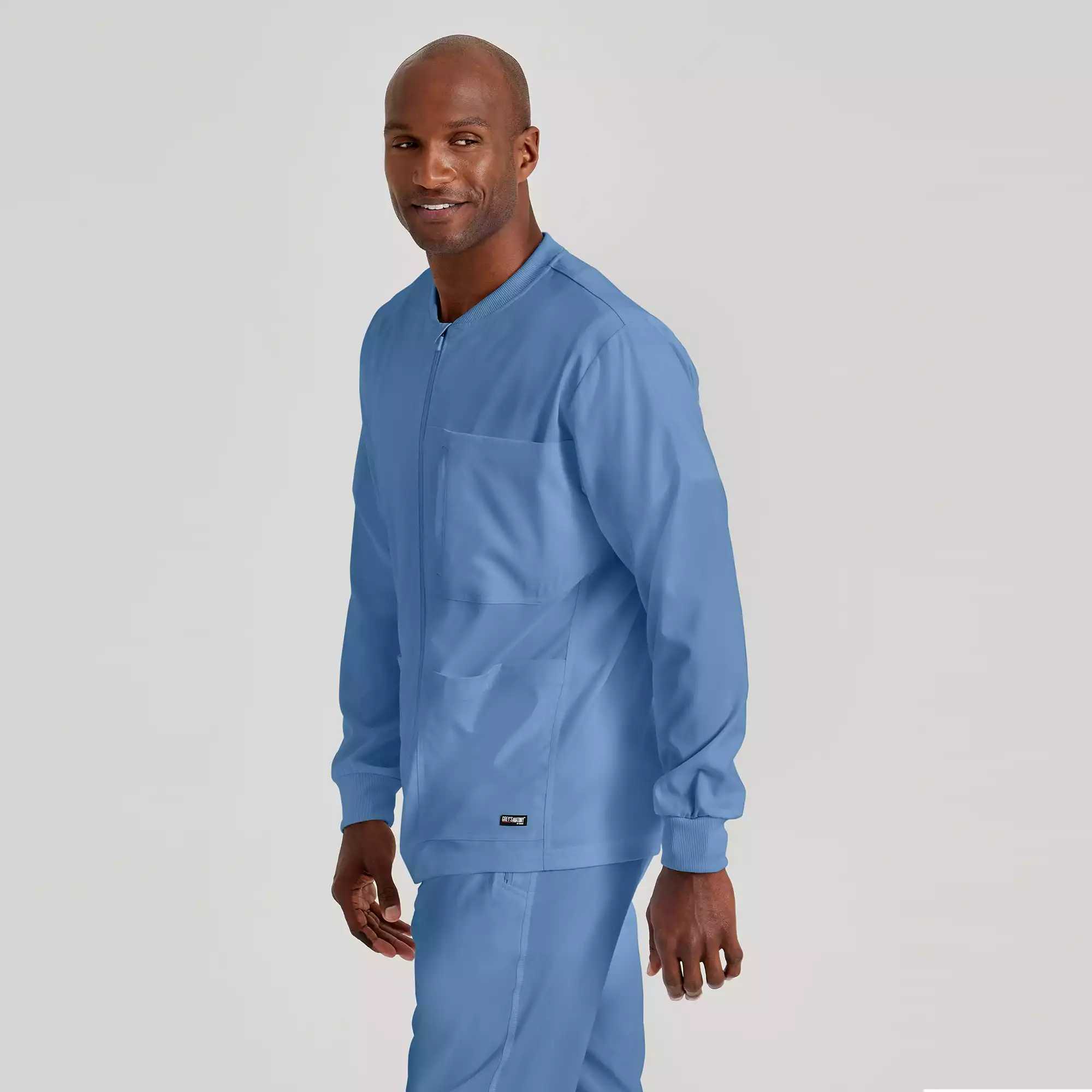 Mens-Antimicrobial-Warm-Up-Scrub-Jacket-GRSW871-Ciel-Blue-03.webp Mens Antimicrobial Warm Up Scrub Jacket GRSW871 Ciel Blue 03