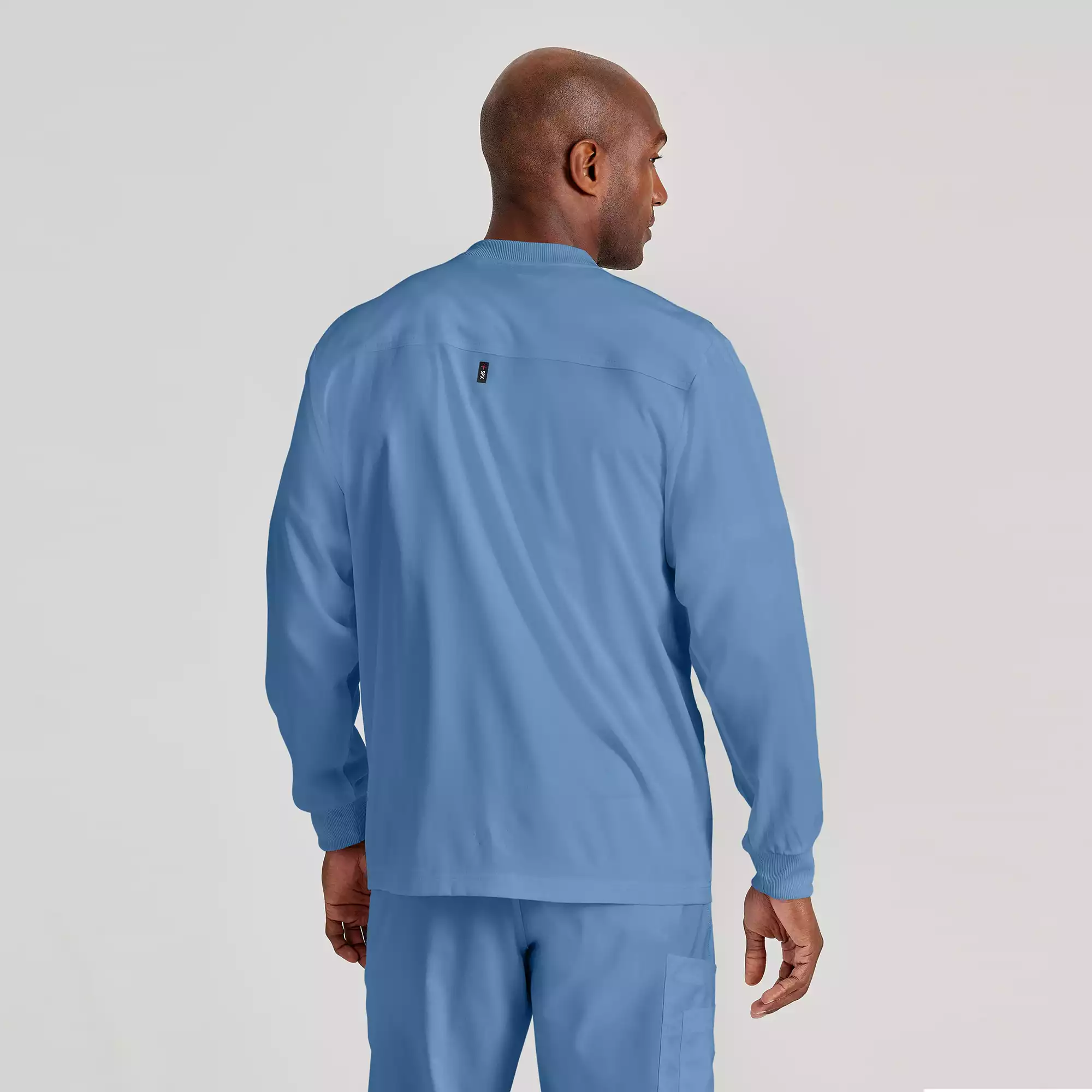 Mens-Antimicrobial-Warm-Up-Scrub-Jacket-GRSW871-Ciel-Blue-04.webp Mens Antimicrobial Warm Up Scrub Jacket GRSW871 Ciel Blue 04