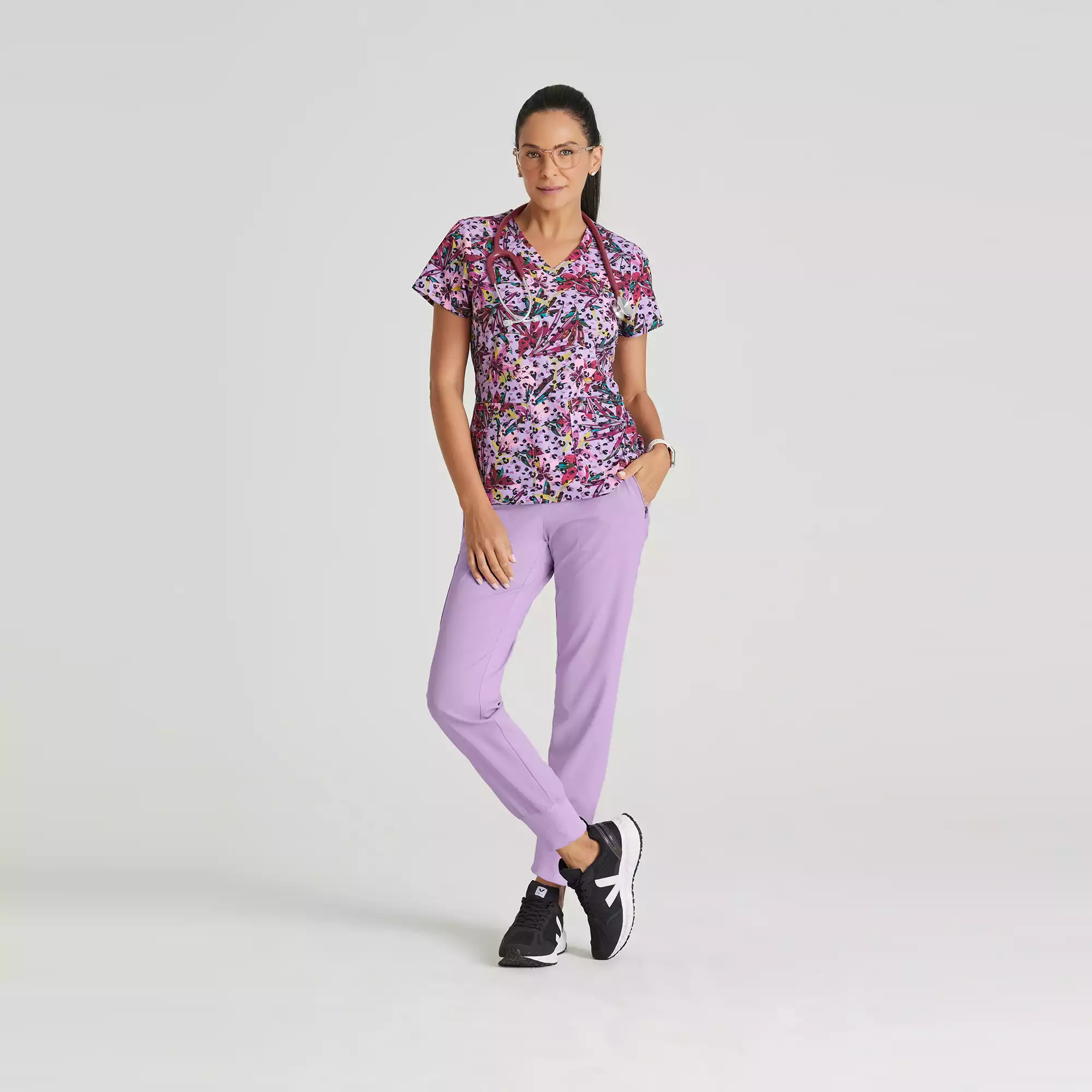 Greys-Anatomy-Spandex-Stretch-Womens-Angled-4-Pocket-V-Neck-Top-GRST154-Tropical-Morning-03.webp