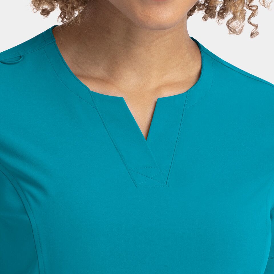 Epic-by-IRG_4802-WomensNotchedNeckTop-Teal-TEL-03-IRG-Scrubs