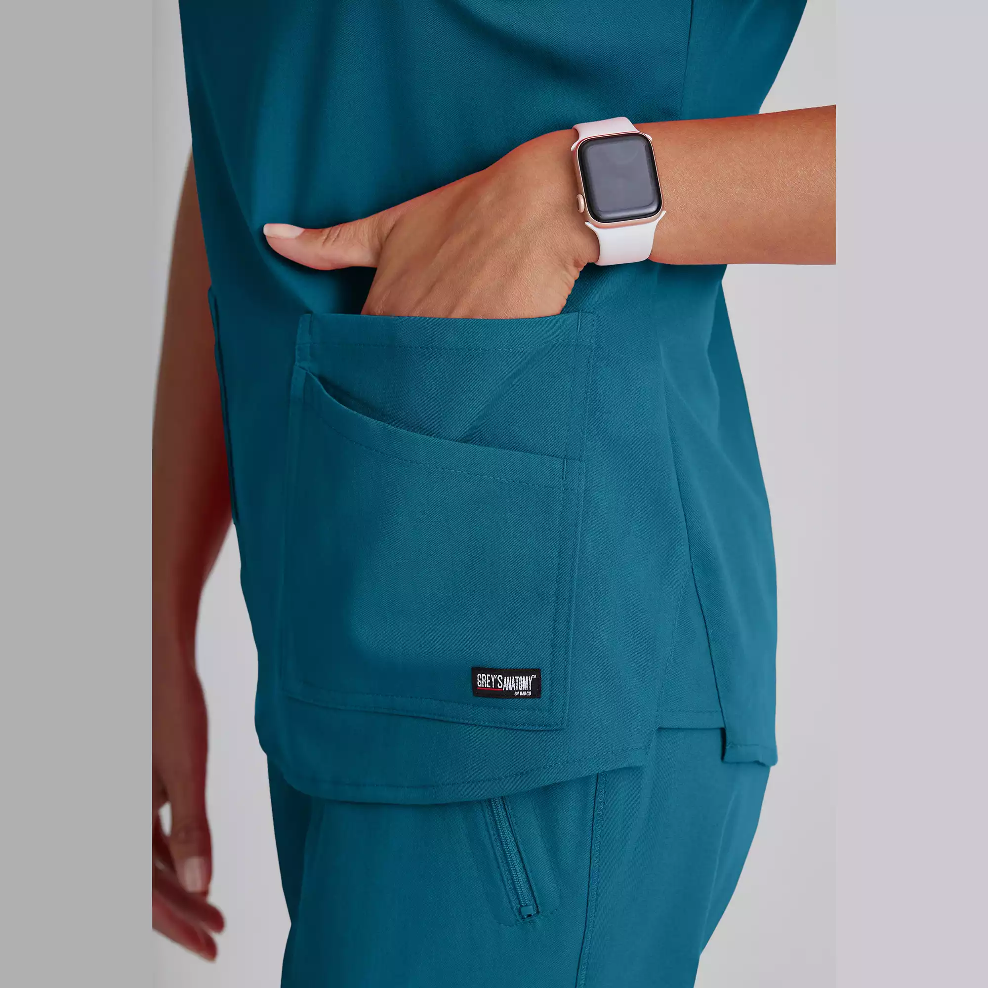 Greys-Anatomy-Spandex-Stretch-Emma-Top-4-Pocket-Scrub-Top-GRST011-Bahama-05.webp